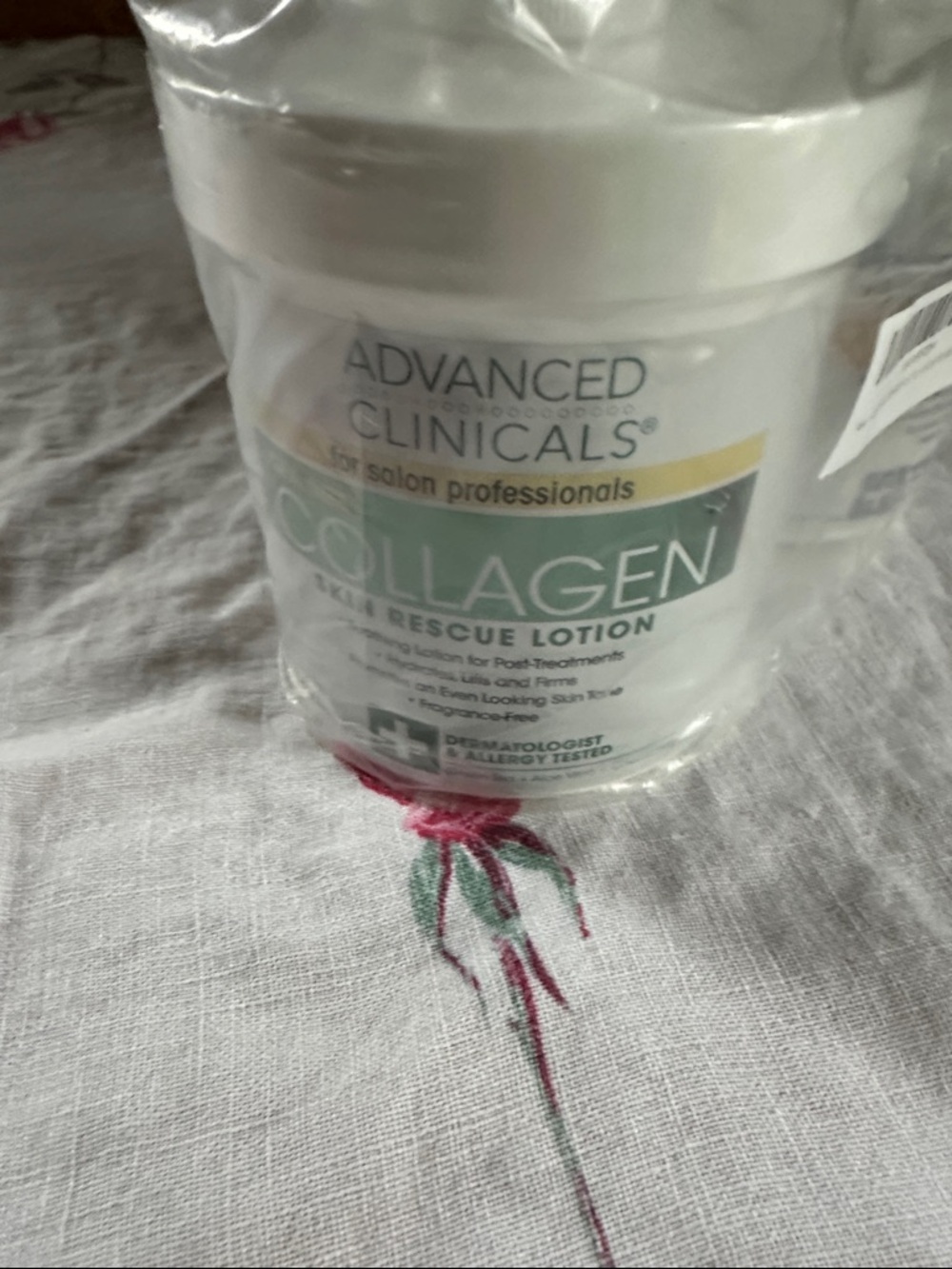 Advanced Clinicals Collagen Skin Rescue Lotion — White